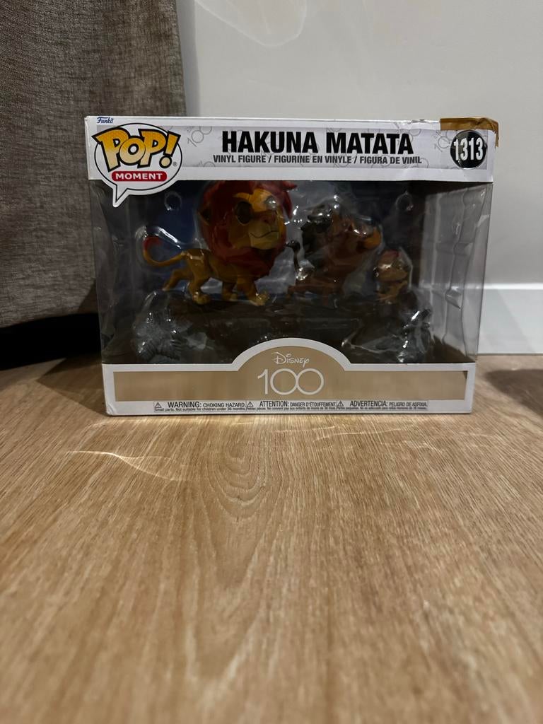 Funko Pop Hakuna Matata 1313 Disney 100, Ophalen of Verzenden, Leeuwenkoning of Jungle Boek, Zo goed als nieuw, Beeldje of Figuurtje