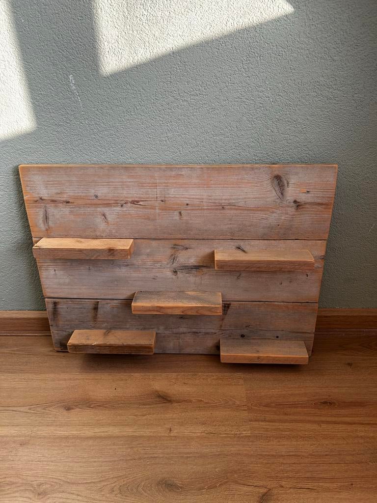 Decoratieve steigerhout wanddecoratie 80x59 cm, Ophalen, Zo goed als nieuw