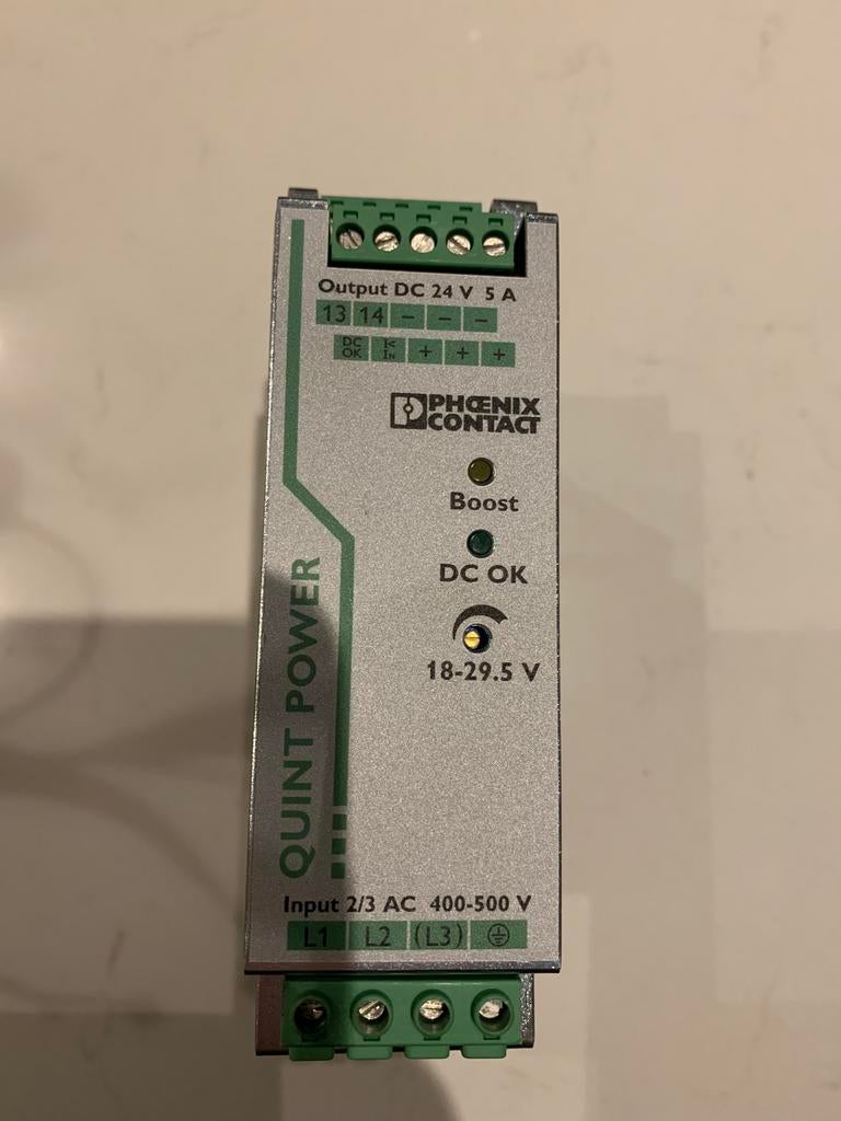 Phoenix contact voeding Quint-ps 3ac 24vdc 5amp., Hobby en Vrije tijd, Elektronica-componenten, Ophalen of Verzenden, Zo goed als nieuw