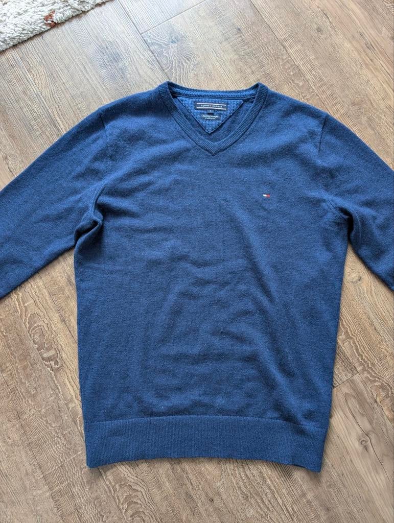 Tommy Hilfiger trui lamswol, Blauw, Tommy Hilfiger, Ophalen of Verzenden, Zo goed als nieuw