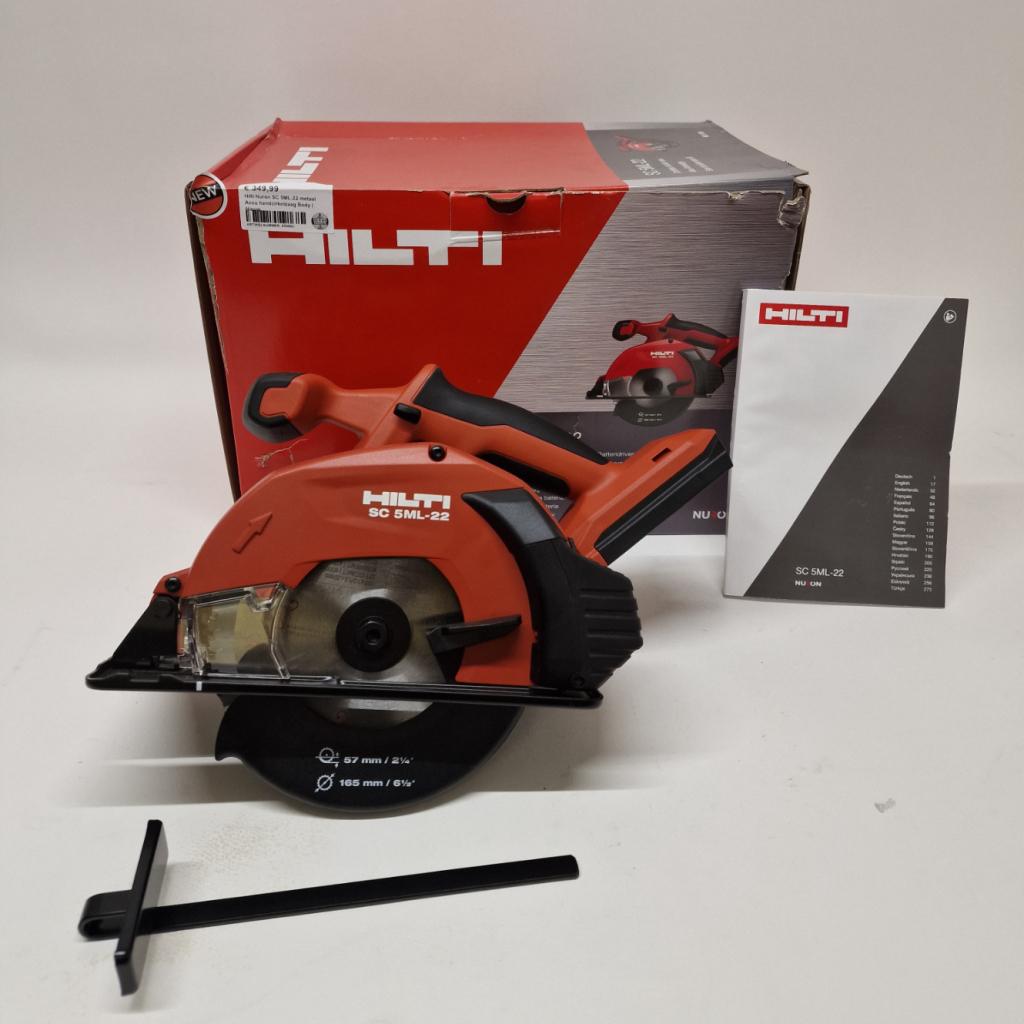 Hilti Nuron SC 5ML-22 metaal Accu handcirkelzaag Body |Nieuw, Hilti, Nieuw, Support@hilti.com, Hilti Corporation, Feldkircher Strasse 100, 
9494 Schaan
Liechtenstein