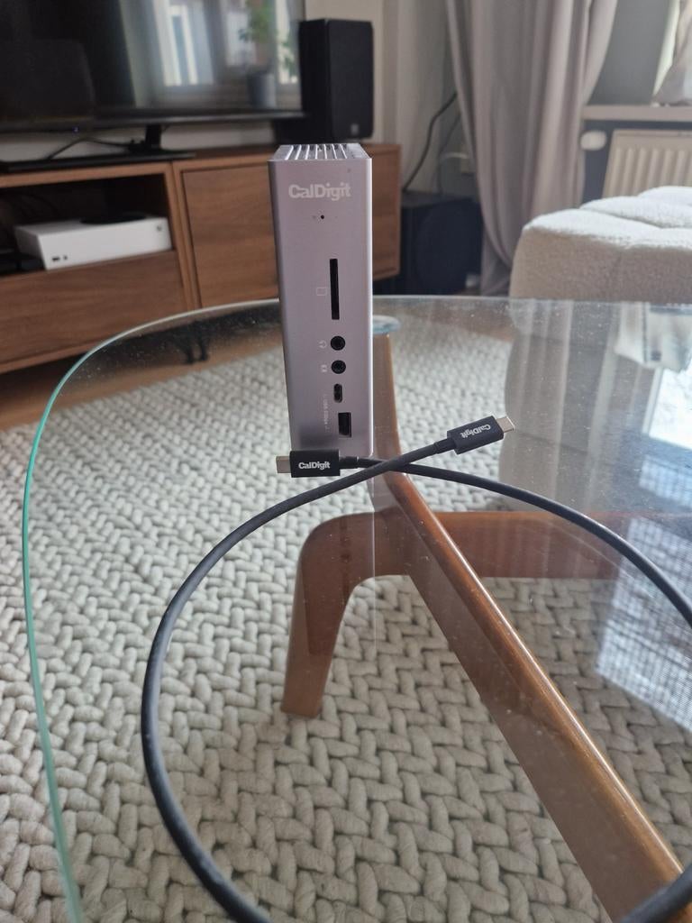 Caldigit TS3+ Thunderbolt 3 Docking Station, Computers en Software, Dockingstations, Ophalen of Verzenden, Zo goed als nieuw, Caldigit