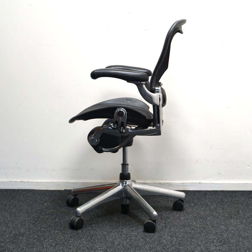 Herman Miller Aeron type B Bureaustoelen | Antraciet/Chroom, Gebruikt, Overige kleuren, -, -