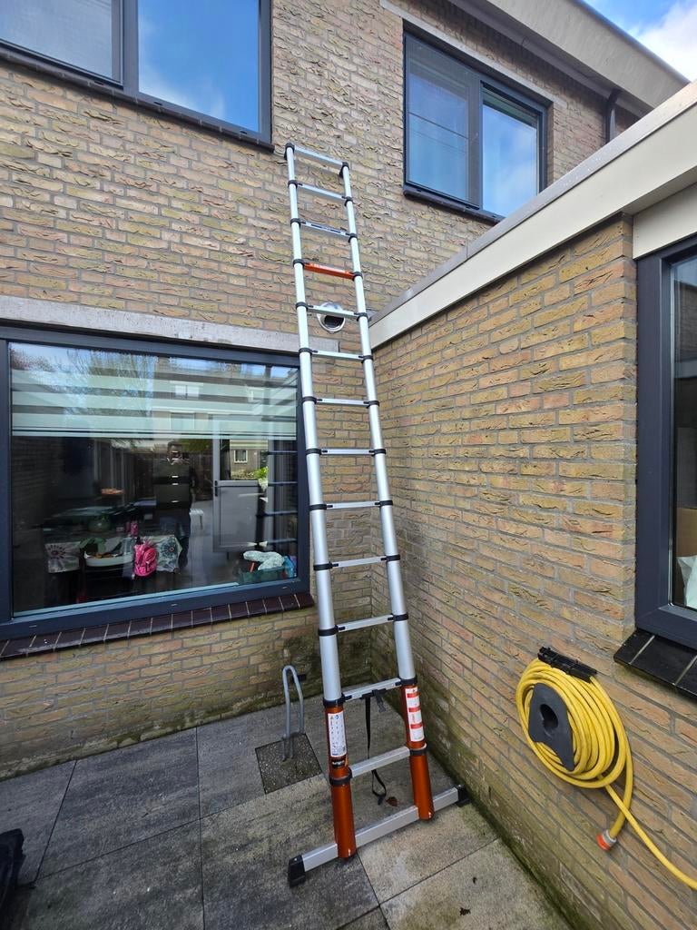 Telescopische Batavia Ladder 3,27m, Doe-het-zelf en Verbouw, Ladders en Trappen, Ophalen