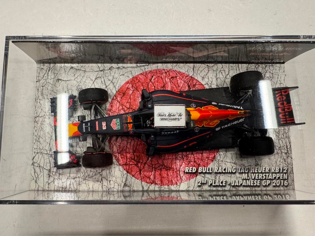 Max Verstappen 1:43 RB12, Ophalen of Verzenden, Zo goed als nieuw, Auto, Overige merken