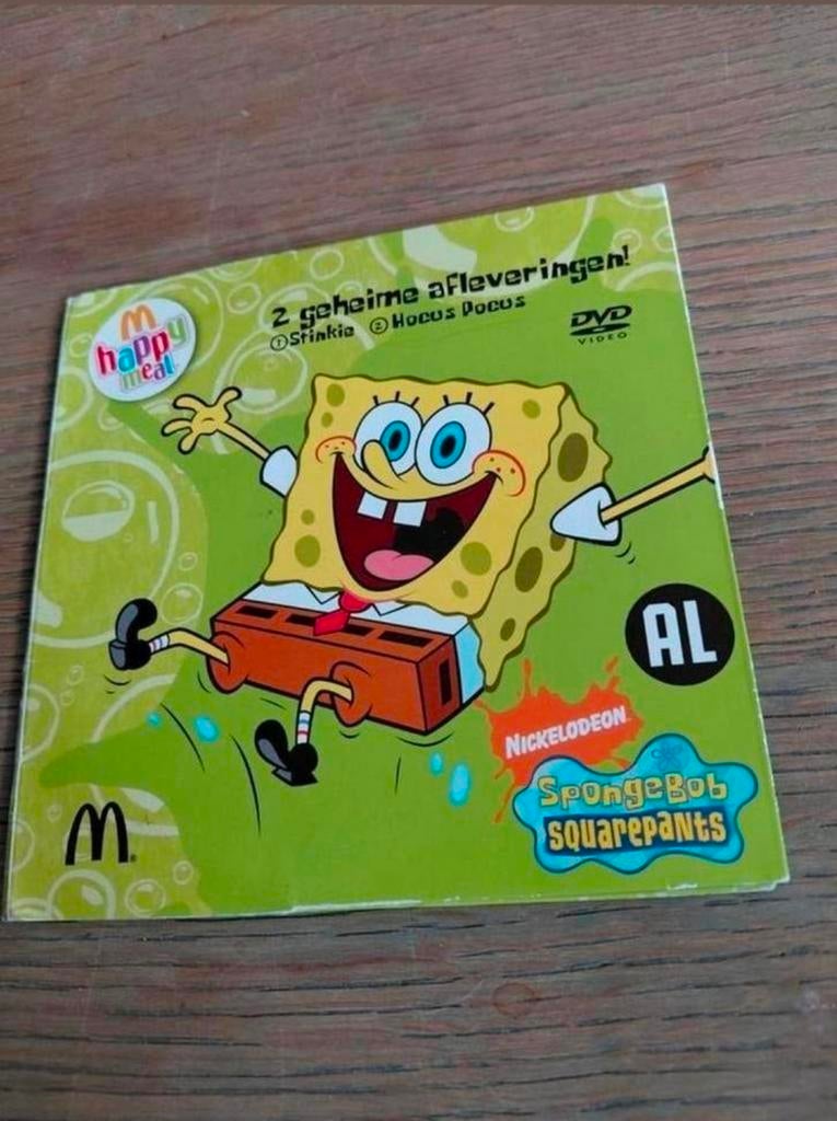 Happy Meal Spongebob Squarepants geheime afleveringen dvd, Europees, Gebruikt, Tekenfilm, Alle leeftijden