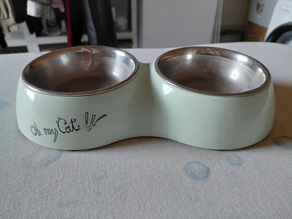 Waterbak/voerbak voor katten/kitten, Ophalen, Gebruikt