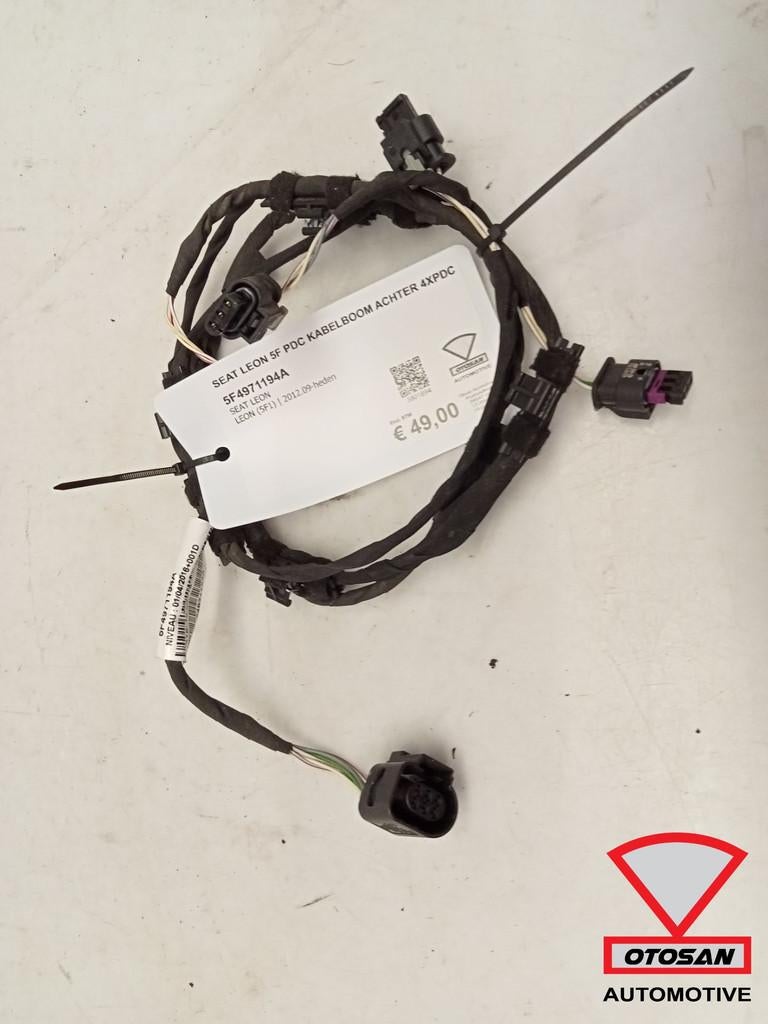 Seat Leon 5F PDC Kabelboom Achter 4xPDC 5F4971194A, Gebruikt, Autovia A-2, Km 585 585
08760  Martorell, ES, Ophalen of Verzenden