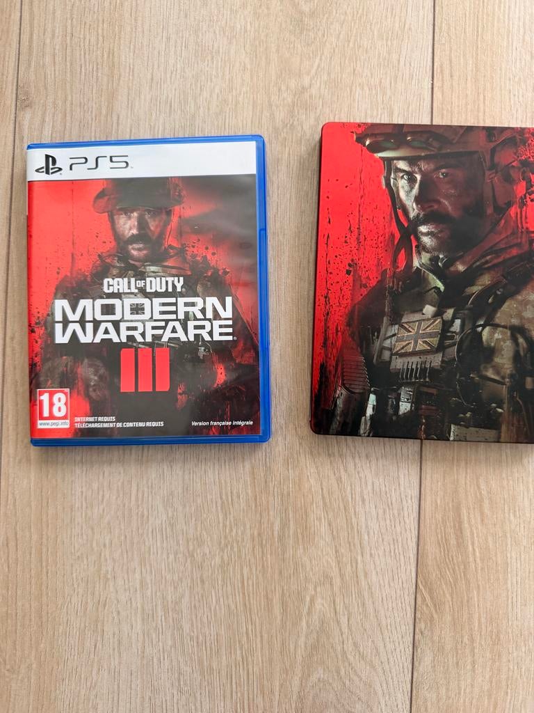 Modern Warfare 3 (MW3) PS5 met Steelbook, Ophalen of Verzenden, Zo goed als nieuw