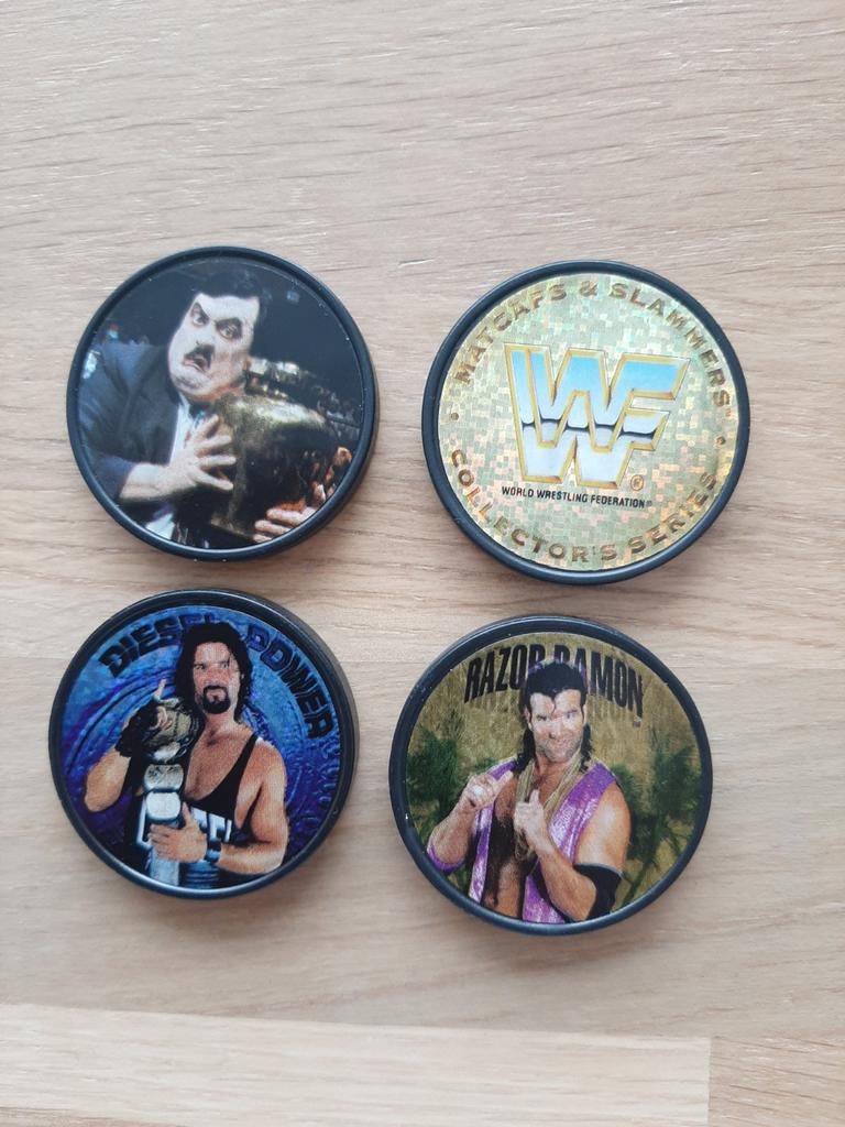 WWF Matcaps & Slammers Collector's Series - 4 stuks, Verzamelen, Flippo's, Ophalen of Verzenden