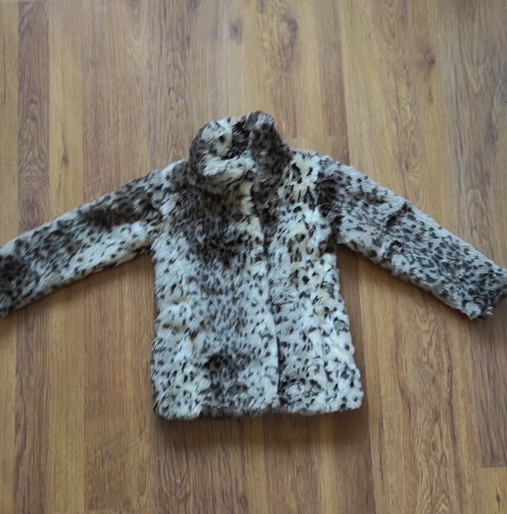 Jas bontjas luipaard voor een meisje, maat 116, Meisje, Ophalen of Verzenden, Zo goed als nieuw, Name It