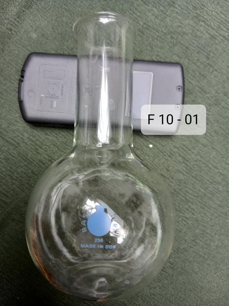 F10 serie: Laboratoriumglas,Glazen kolf, 250ml., Verzamelen, Glas en Borrelglaasjes, Gebruikt, Overige typen, Ophalen of Verzenden