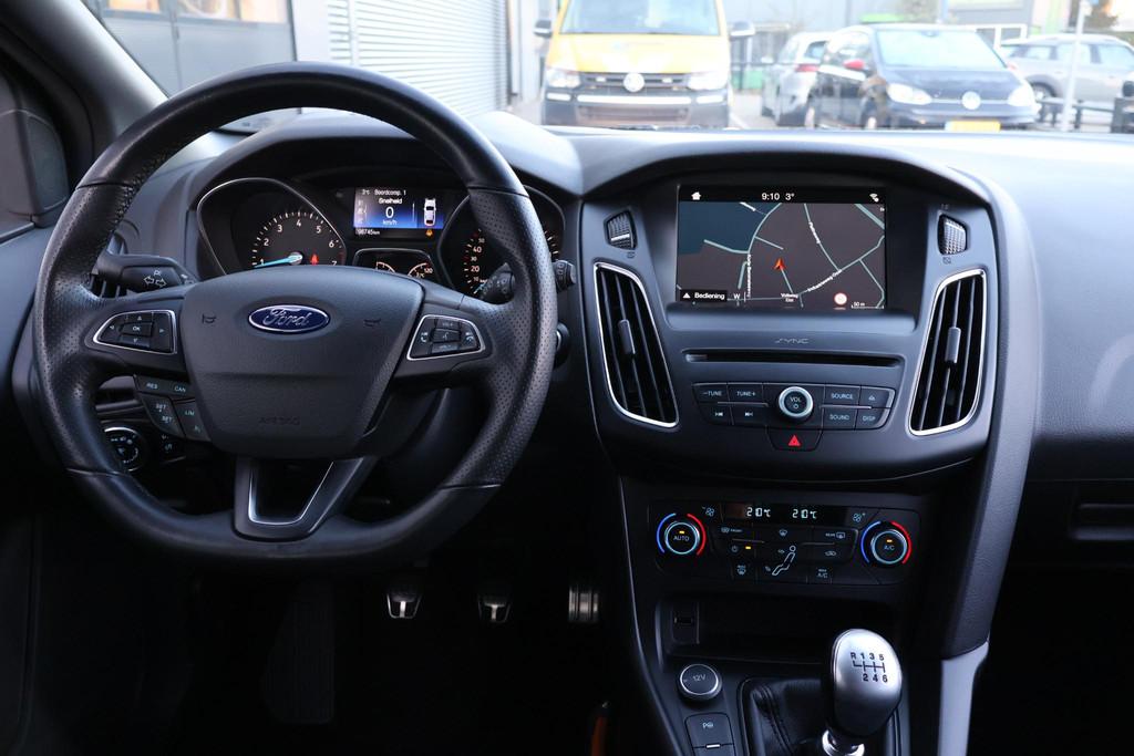 Ford Focus Wagon 1.0 ST-Line 1e Eigenaar | Volledig Onderh |, Auto's, Gebruikt, Euro 6, Blauw, Origineel Nederlands