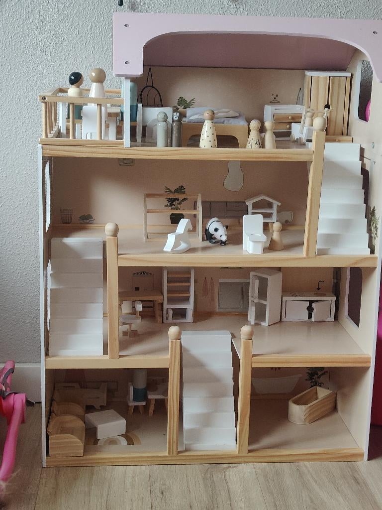 Poppenhuis, Kinderen en Baby's, Speelgoed | Poppenhuizen, Ophalen, Zo goed als nieuw, Poppenhuis