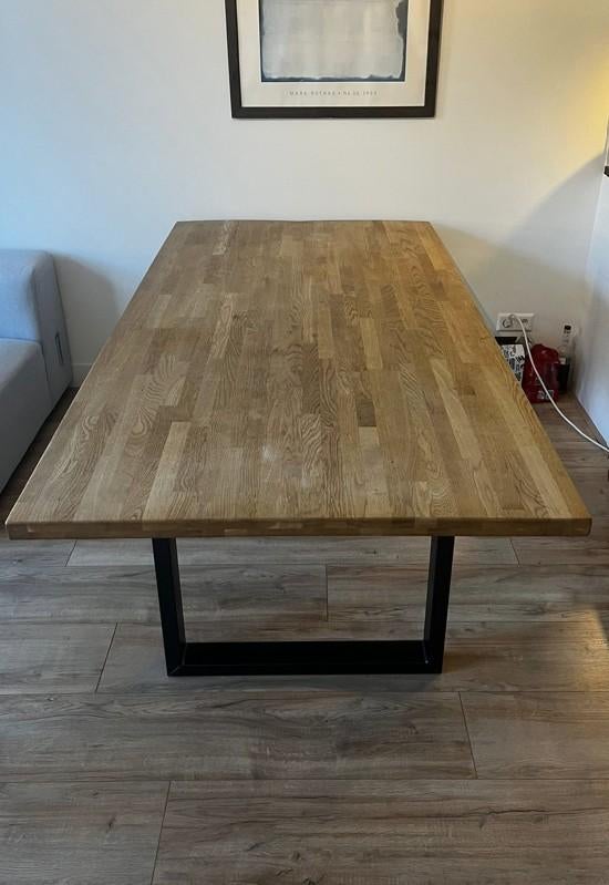 Houten Tafel, Huis en Inrichting, Tafels | Eettafels, Ophalen, Gebruikt, 200 cm of meer, 50 tot 100 cm