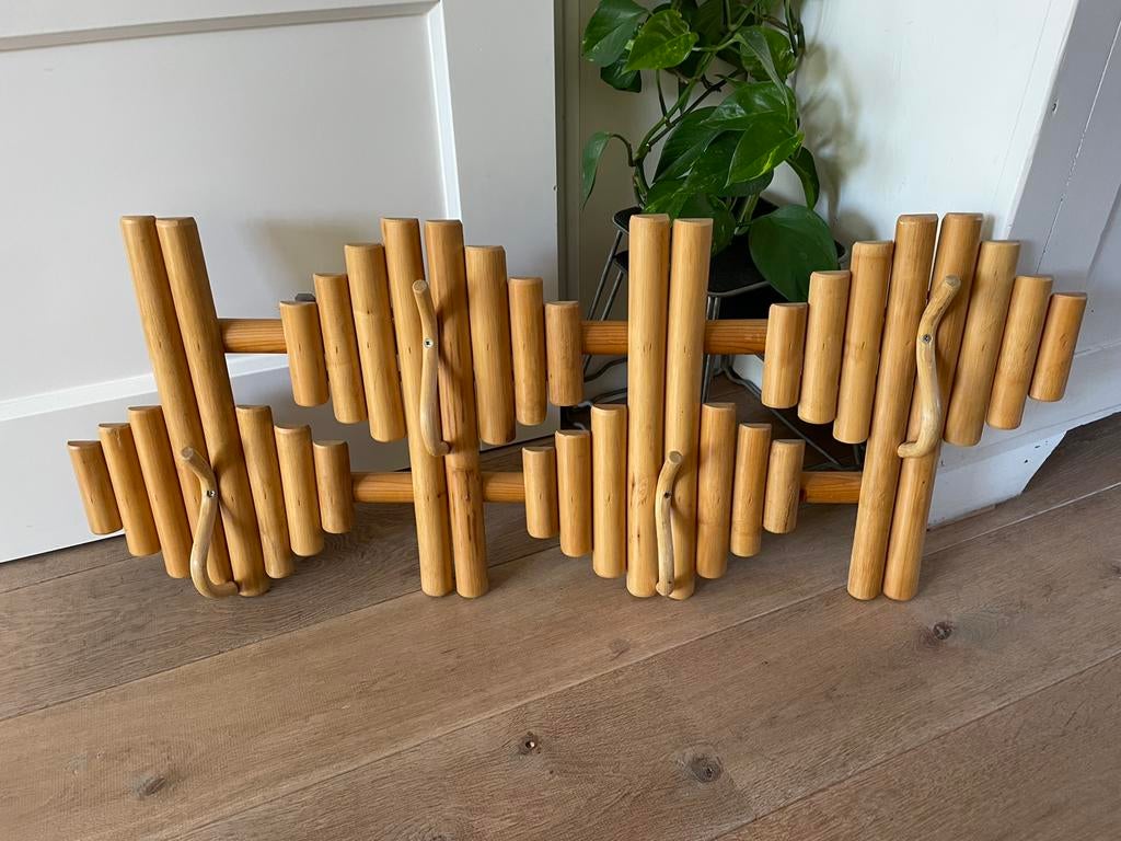 Rotan kapstok rek, Wandkapstok, Overige materialen, Ophalen of Verzenden, Zo goed als nieuw