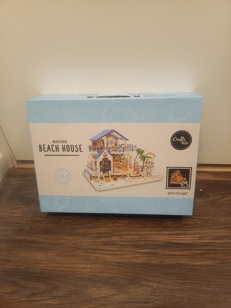 Miniatuur Beach House DIY met LED licht, Ophalen of Verzenden
