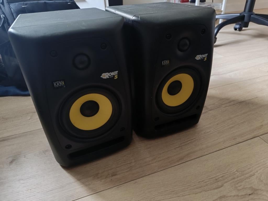 KRK Rokit 5 RPG2 speakers, Ophalen of Verzenden, Gebruikt, Front, Rear of Stereo speakers, Overige merken
