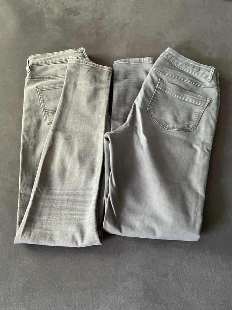 2 Spijkerbroeken: Bleu Ridge (W28L32) & Steps (38), Ophalen of Verzenden, Gedragen, Grijs, W28 - W29 (confectie 36)