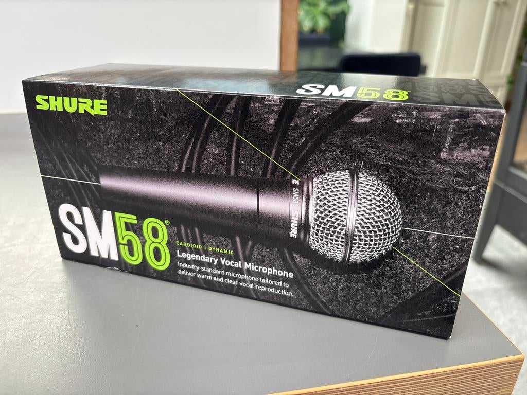 Shure SM58 Microfoon nieuw in doos, Ophalen of Verzenden, Nieuw, Zangmicrofoon