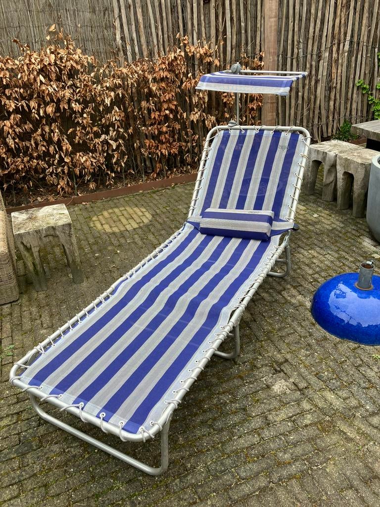 Lichtgewicht (aluminium) stretcher CRESPO, Caravans en Kamperen, Kampeermeubelen, Ophalen of Verzenden, Gebruikt