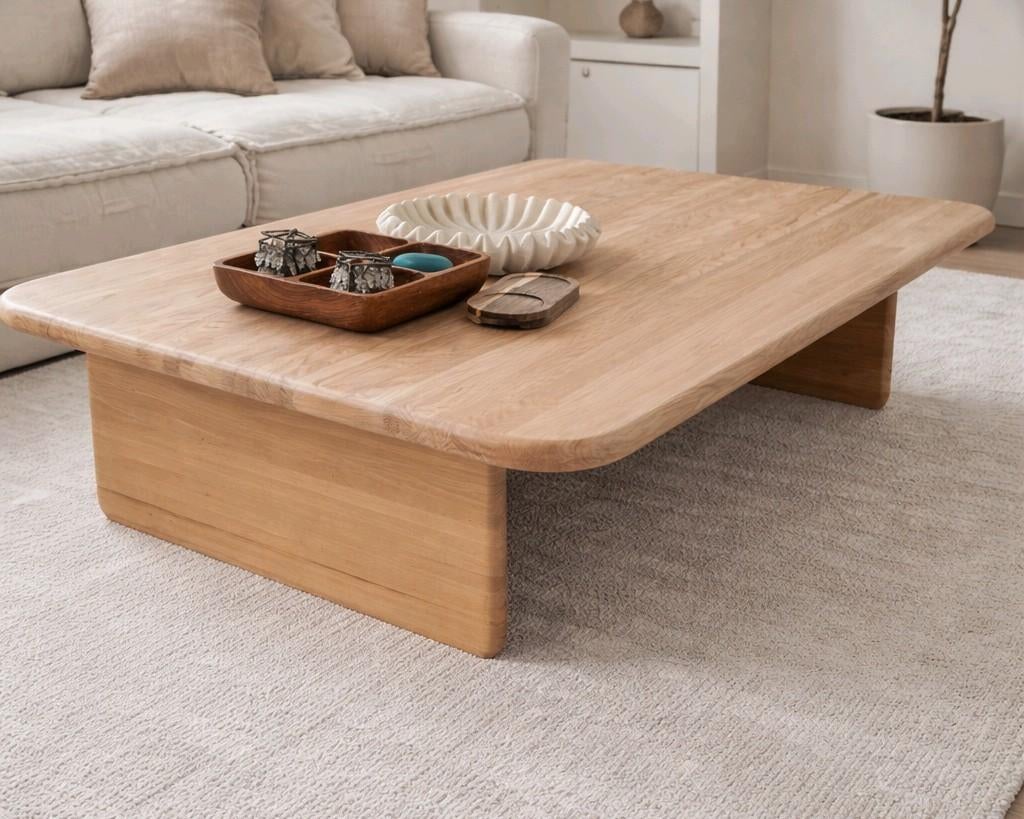 Japandi salontafel deense tafel retro, Ophalen, 100 tot 150 cm, 50 tot 100 cm, Zo goed als nieuw