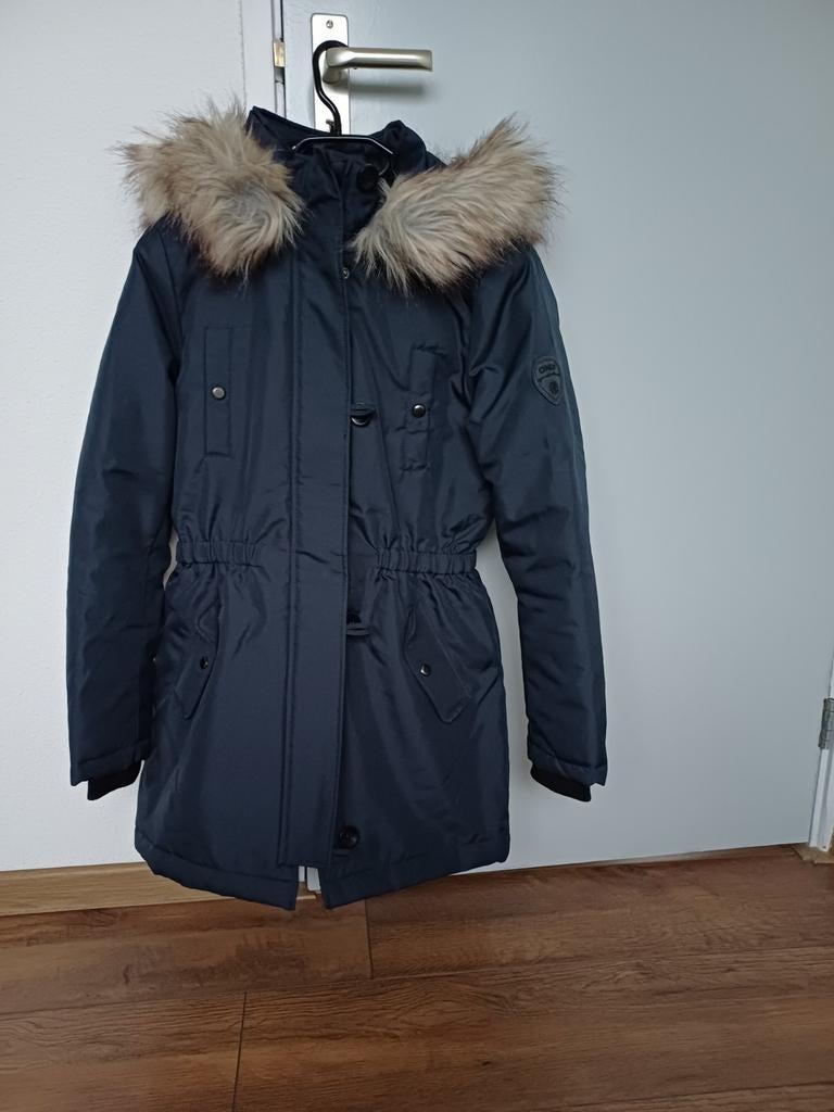 super leuke warme donker blauwe only winterjas 36, Ophalen of Verzenden, Nieuw, Maat 36 (S), Blauw