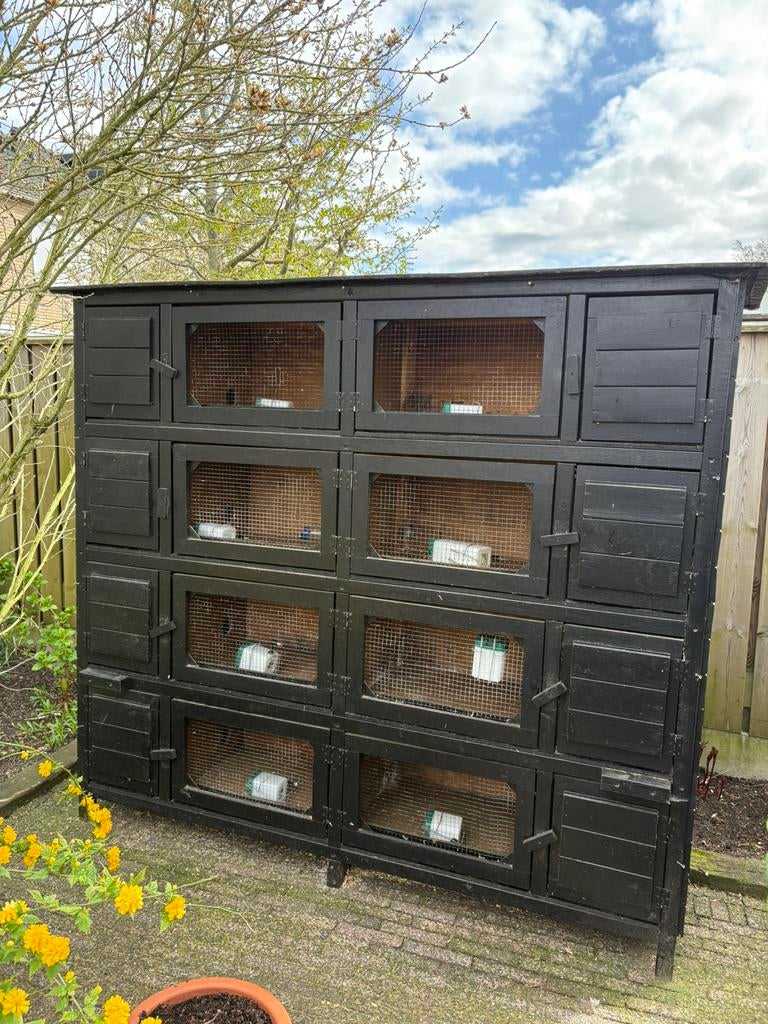 Te koop konijnen/ knaagdierflat als nieuw 8 hokken, Dieren en Toebehoren, Geslacht onbekend, Groot, 0 tot 2 jaar