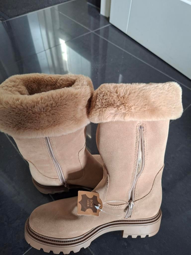 Nieuwe leren larzen maat 38, Ophalen of Verzenden, Nieuw, Meisje