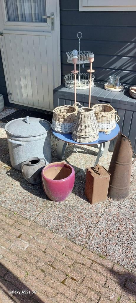 Diverse decoratie en tuinartikelen, Antiek en Kunst, Curiosa en Brocante, Ophalen