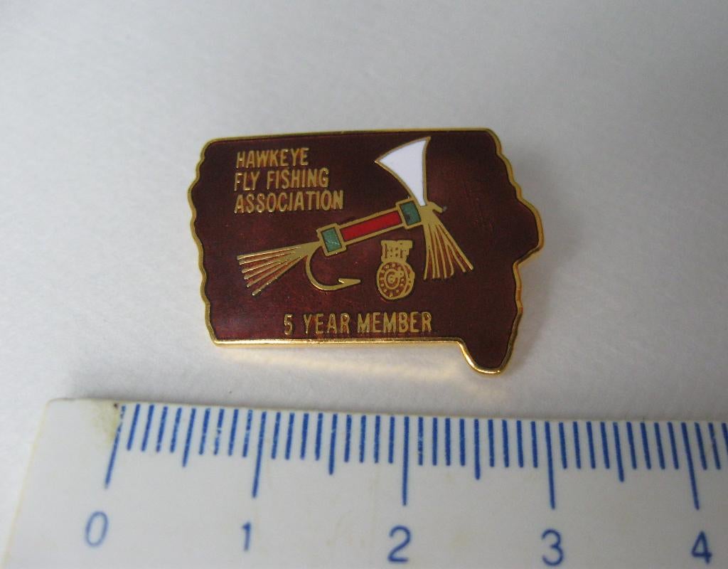 Mooie vliegvis speld Hawkeye Fly Fishing, Verzenden, Nieuw, Overige typen