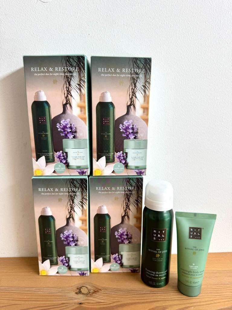 Nieuw Rituals Jing mini douche foam & body mask setjes, Verzenden, Nieuw, Bodylotion, Crème of Olie