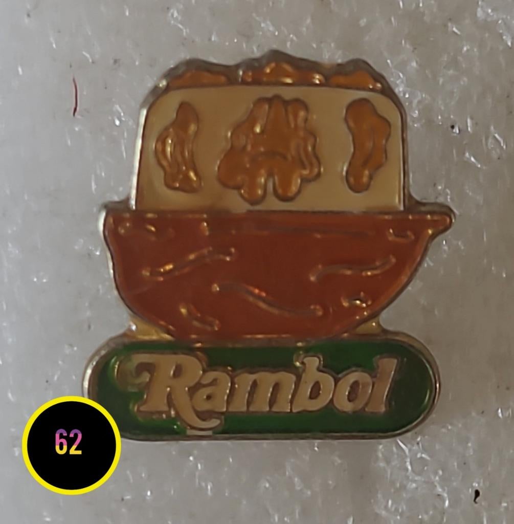 Vintage Rambol Pin - Uniek Verzamelobject, Verzenden, Gebruikt