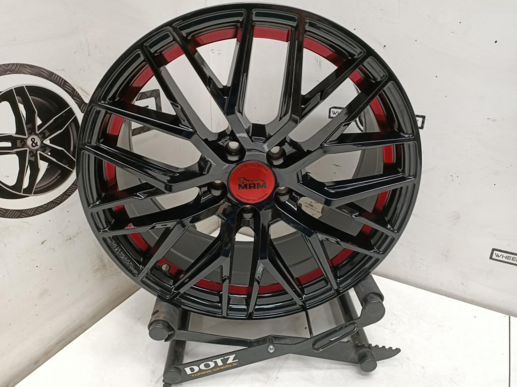MAM RS4 red inside lichtmetaal velgen 18"inch 5x112, Auto-onderdelen, Banden en Velgen, Niet ingevuld, Niet ingevuld, Niet ingevuld