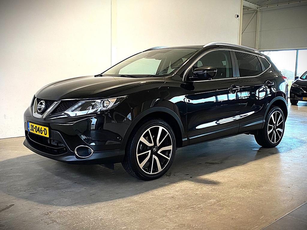 Nissan Qashqai 1.2 Tekna Automaat 92dkm NL-auto, Auto's, Nissan, Gebruikt, 4 cilinders, 116 pk, Zwart