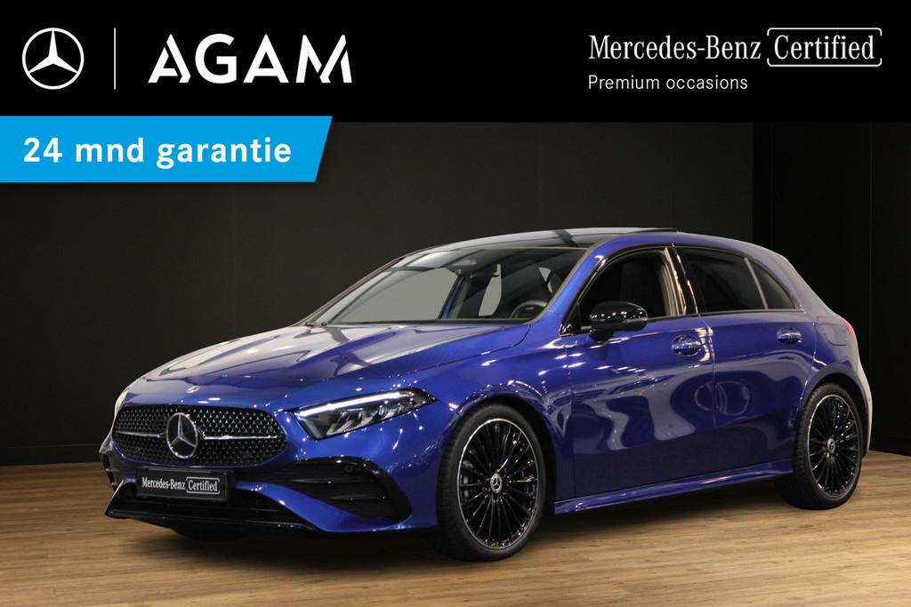 Mercedes-Benz A-Klasse Hatchback 180 Star Edition AMG Line P, 136 pk, Gebruikt, 4 cilinders, Blauw