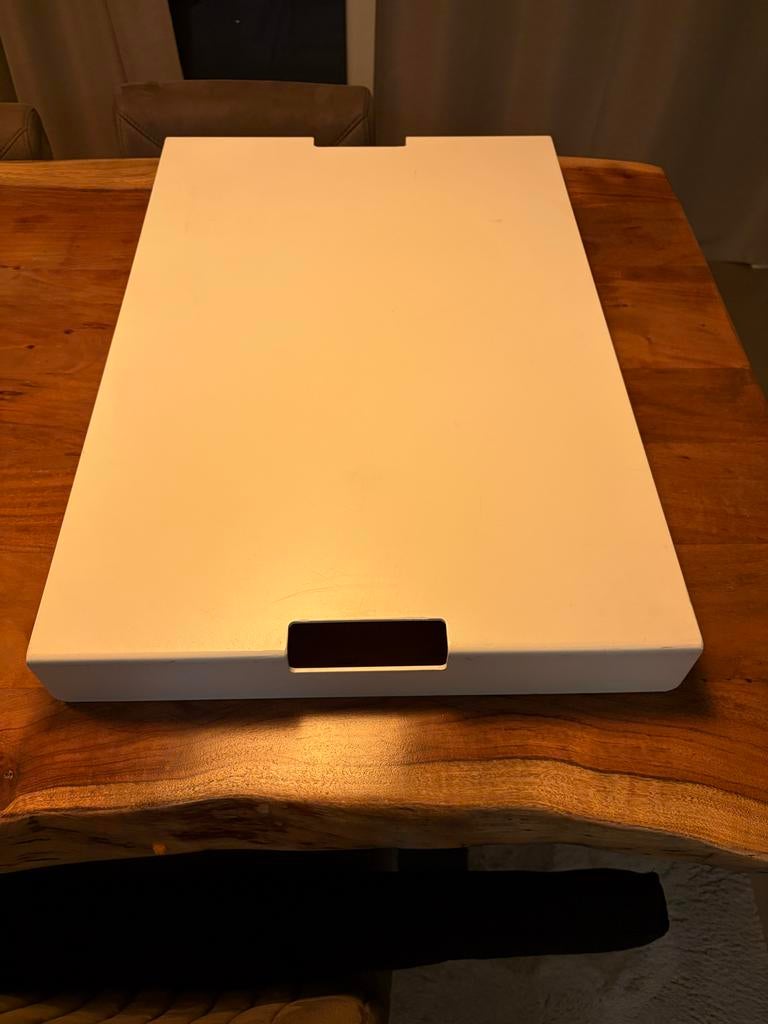 Tafelverhoger voor loungesettafel - Wit, Ophalen of Verzenden, Gebruikt, Rechthoekig, Metaal