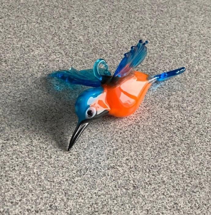 Murano Glazen IJsvogel Hanger - Prachtige Decoratie, Huis en Inrichting, Woonaccessoires | Overige, Meerkleurig, Overige stijlen