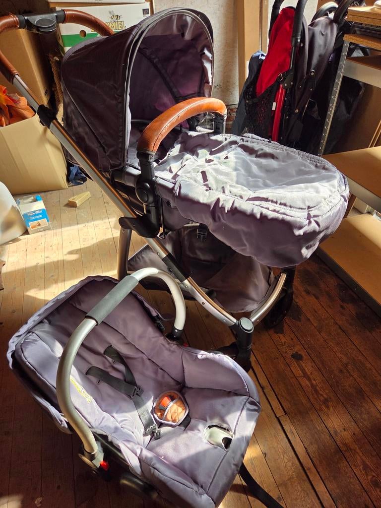 Born Lucky kinderwagen met reiswieg en autostoeltje, Ophalen