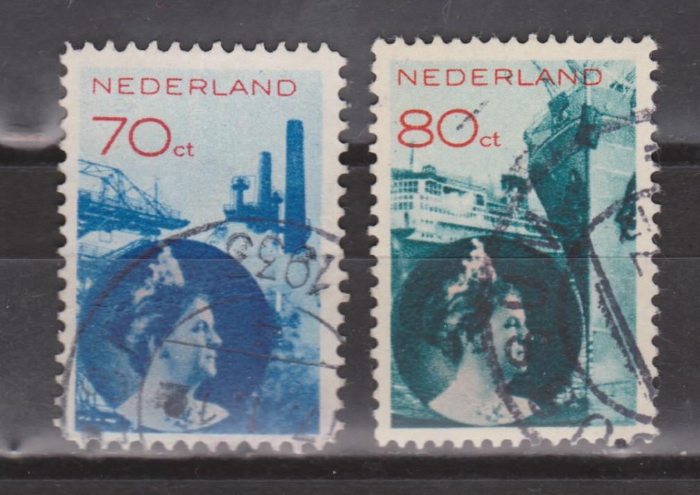 NVPH 236 - 237 geb Wilhelmina 1931 OUD NEDERLAND p/stuk, Ophalen of Verzenden, T/m 1940, Gestempeld