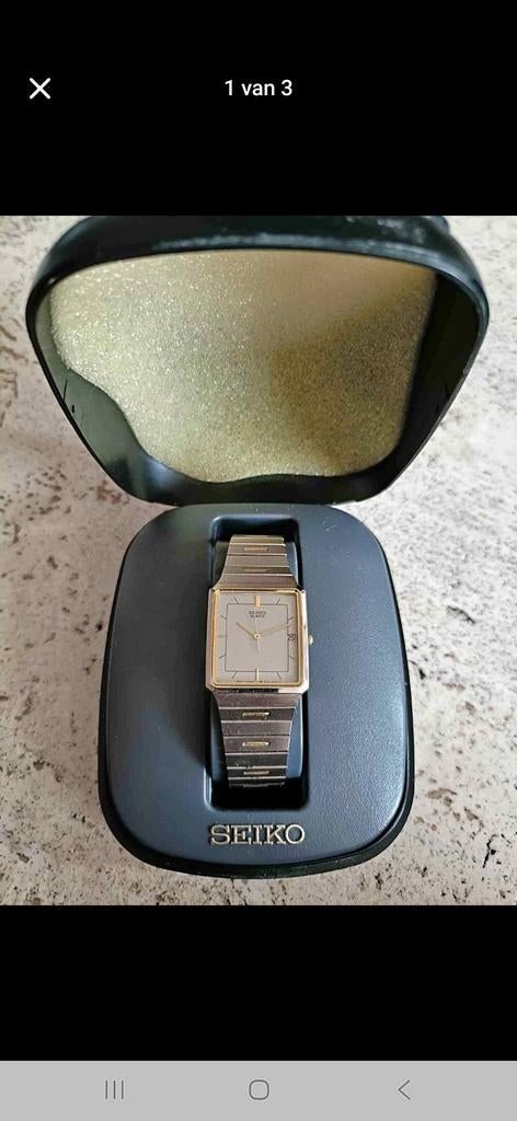 Vintage Seiko Tank horloge, Ophalen of Verzenden