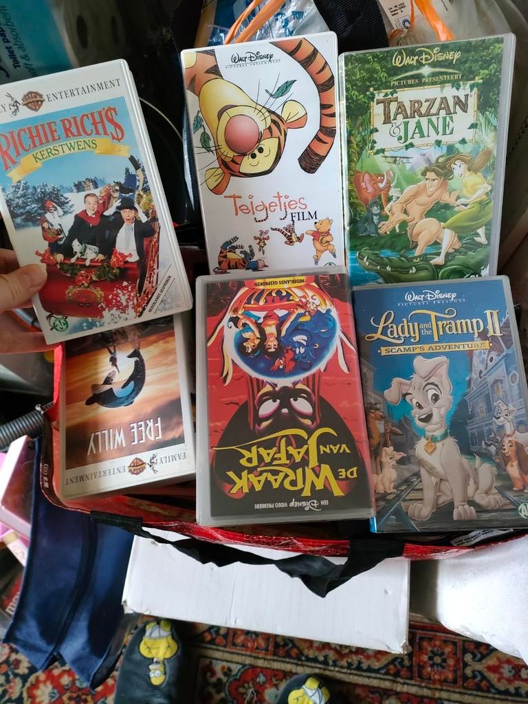 Originele Disney en andere VHS videobanden, Cd's en Dvd's, VHS | Kinderen en Jeugd, Ophalen, Tekenfilm, Alle leeftijden, Kinderprogramma's en -films