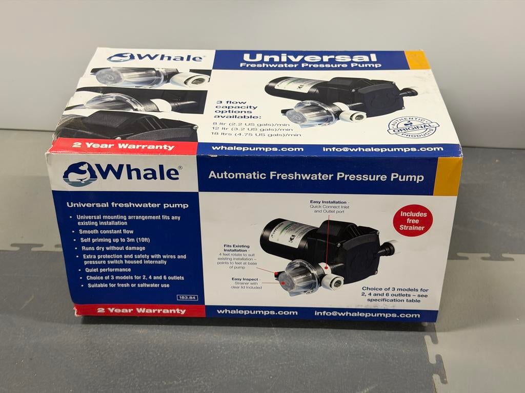 Nieuwe Whale waterpomp 8L - Universele zoetwaterpomp, Ophalen of Verzenden, Nieuw, Overige typen