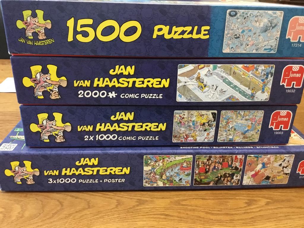 Puzzels Jan van Haasteren, Ophalen, 500 t/m 1500 stukjes, Zo goed als nieuw