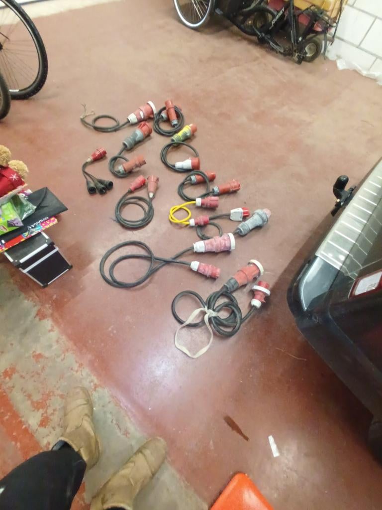 Verloopstekkers voor 400 volt, Ophalen