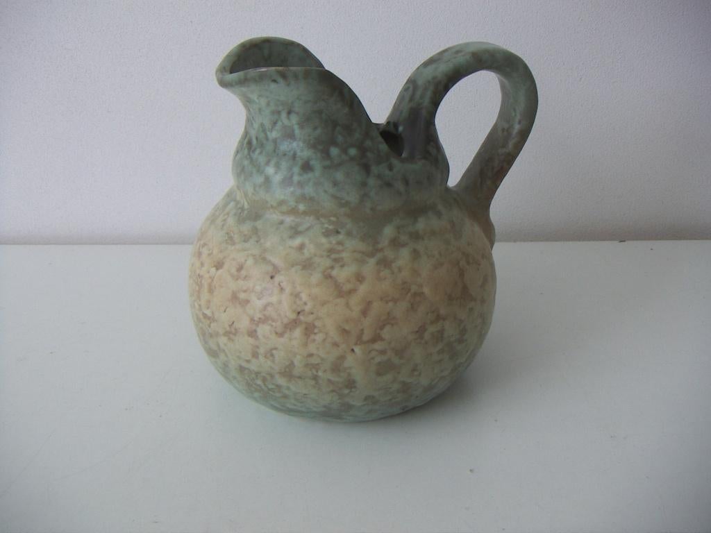 Zuid Holland Gouda plateel keramiek kan/ vaas jr.1930. Rullo, Overige kleuren, Aardewerk of Porselein, Ophalen of Verzenden, Zo goed als nieuw