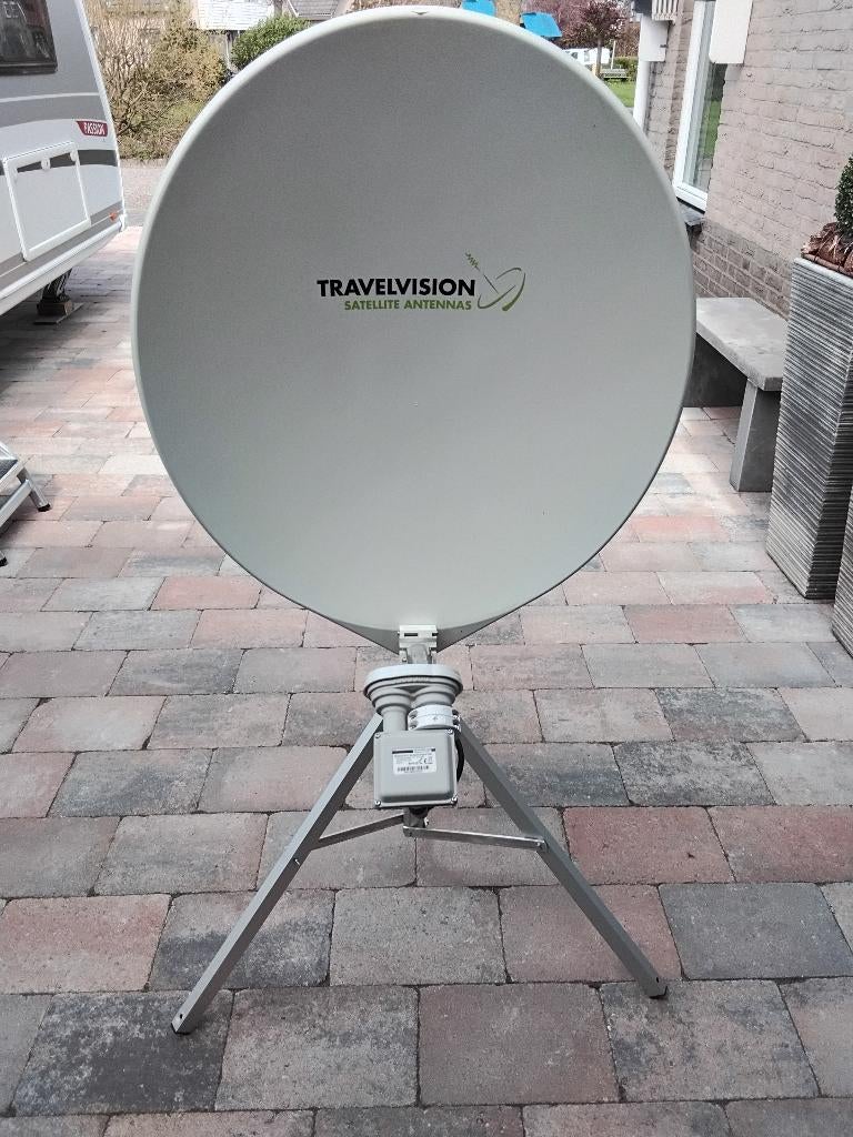 Schotelantenne R7 Travelvision, Audio, Tv en Foto, Schotelantennes, Ophalen, Zo goed als nieuw, (Schotel)antenne, Overige merken