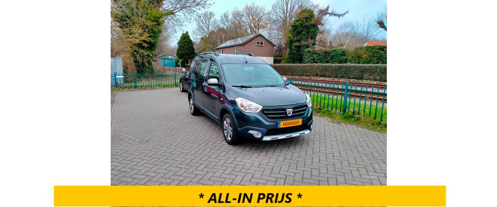 Dacia DOKKER 1.2 TCe S&S Stepway airco cruise navi trekhaak, Voorwielaandrijving, 12 maanden, Stof, Gebruikt