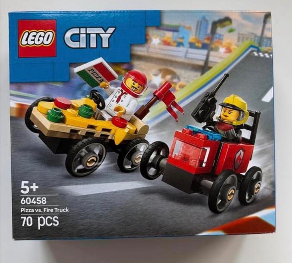 Lego City 60458 Pizza vs. Fire Truck Nieuw in doos!, Lego, City, Denemarken, Nieuw