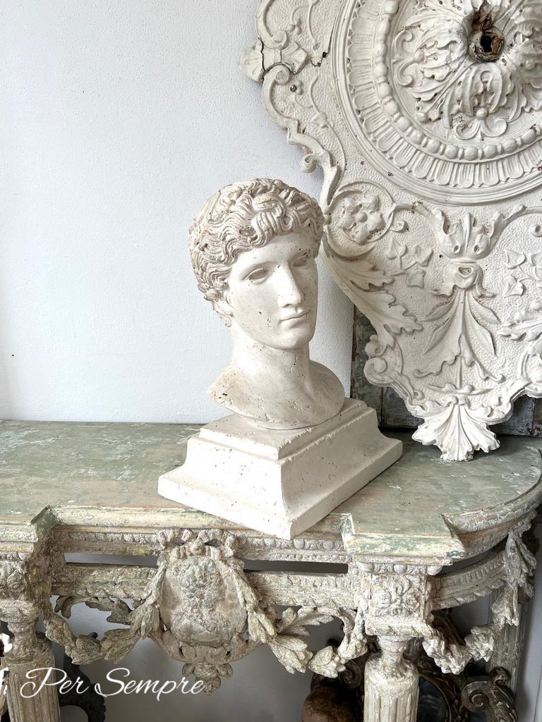 Per Sempre, Prachtige Antieke/Oude Buste ,Griekse God, Ophalen